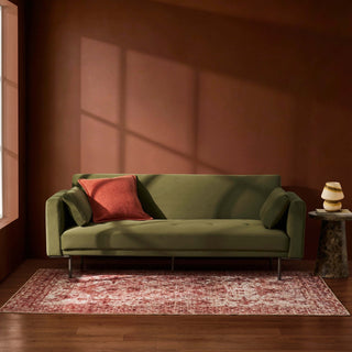 Hudson Click Clack Sofa Bed - Muted Moss – Feather & Black