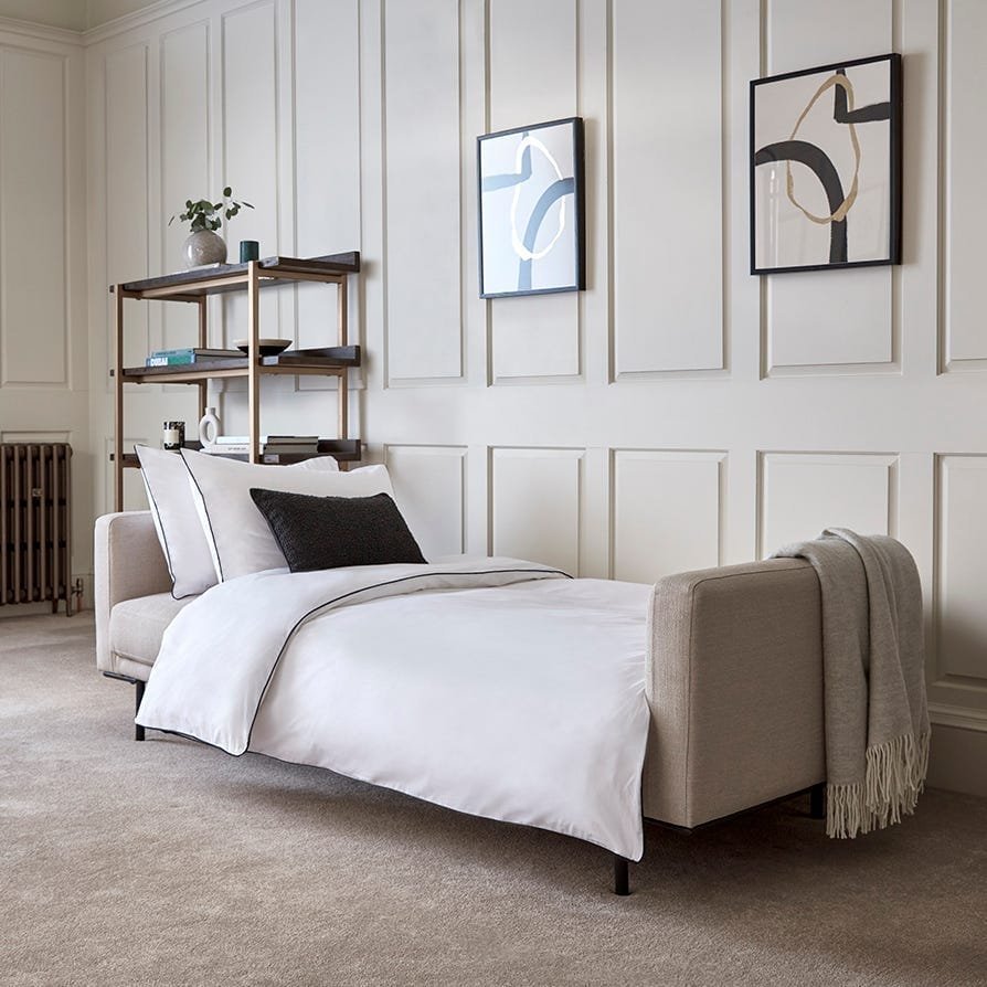 Hudson Click Clack Sofa Bed - Stone Grey – Feather & Black
