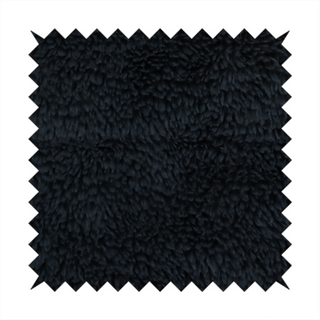 Husky Faux Fur Black Laura Ashley LA Colour Upholstery Fabric CTR-1181