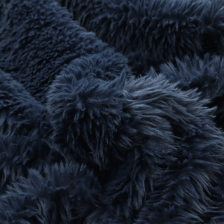 Husky Faux Fur Dark Blue Colour Upholstery Fabric CTR-1178 – Laura Ashley LA