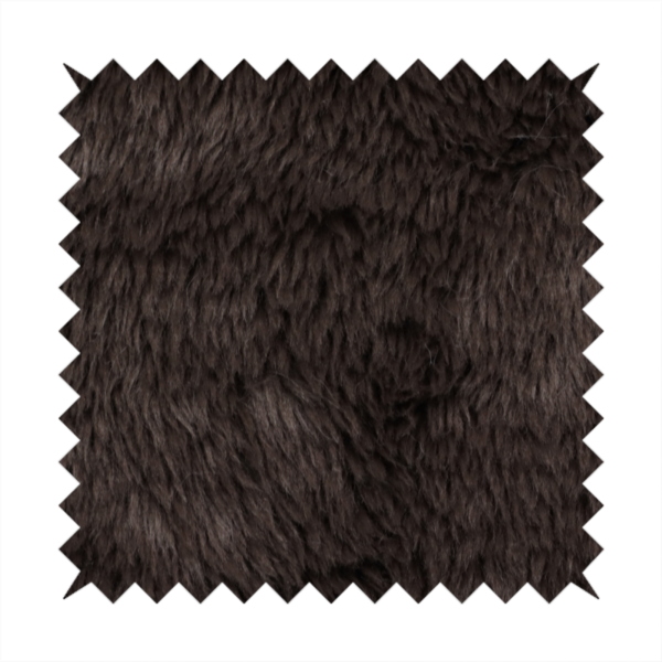 Husky Faux Fur Dark Laura Ashley Brown Colour Upholstery Fabric CTR-1175