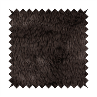 Husky Faux Fur Dark Laura Ashley Brown Colour Upholstery Fabric CTR-1175