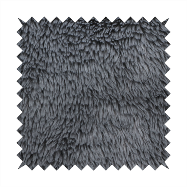 Husky Faux Fur Dark Laura Ashley Grey Colour Upholstery Fabric CTR-1180