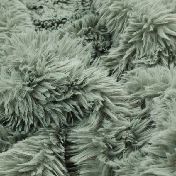 Husky Faux Fur Green Laura Ashley LA Colour Upholstery Fabric CTR-1176