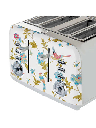 Laura Ashley Elveden White 4-Slice Toaster