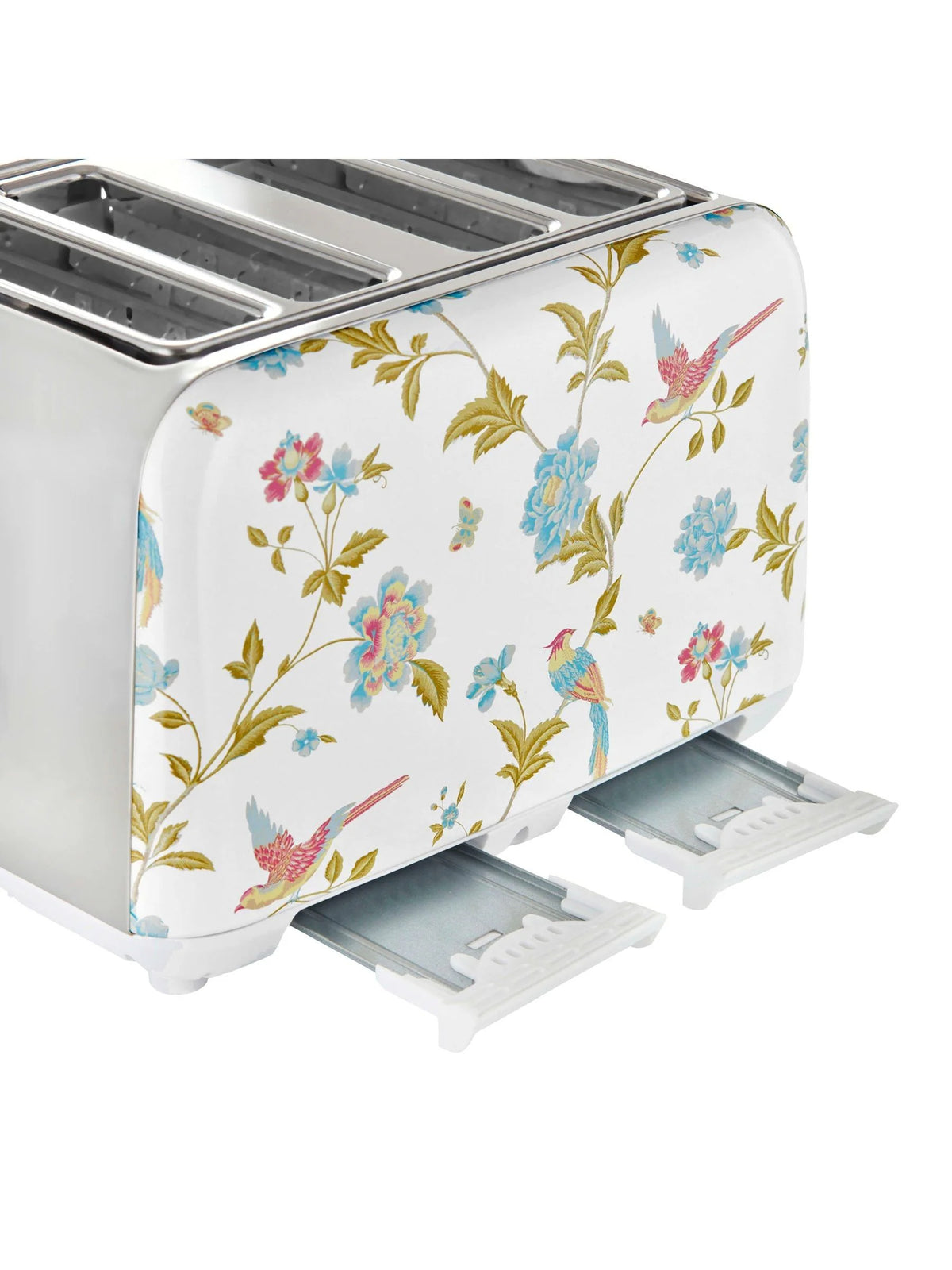Laura Ashley Elveden White 4-Slice Toaster