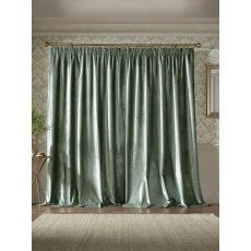 Laura Ashley Loretta Velvet Pale Truffle Curtains