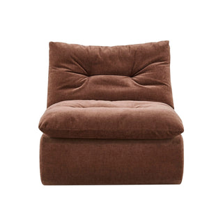 Immy Relaxed Accent Chair - Chenille Dark Rust – Feather & Black