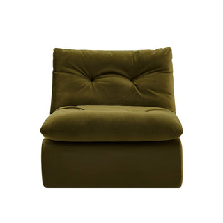 Immy Relaxed Accent Chair - Rich Green – Black & Feather