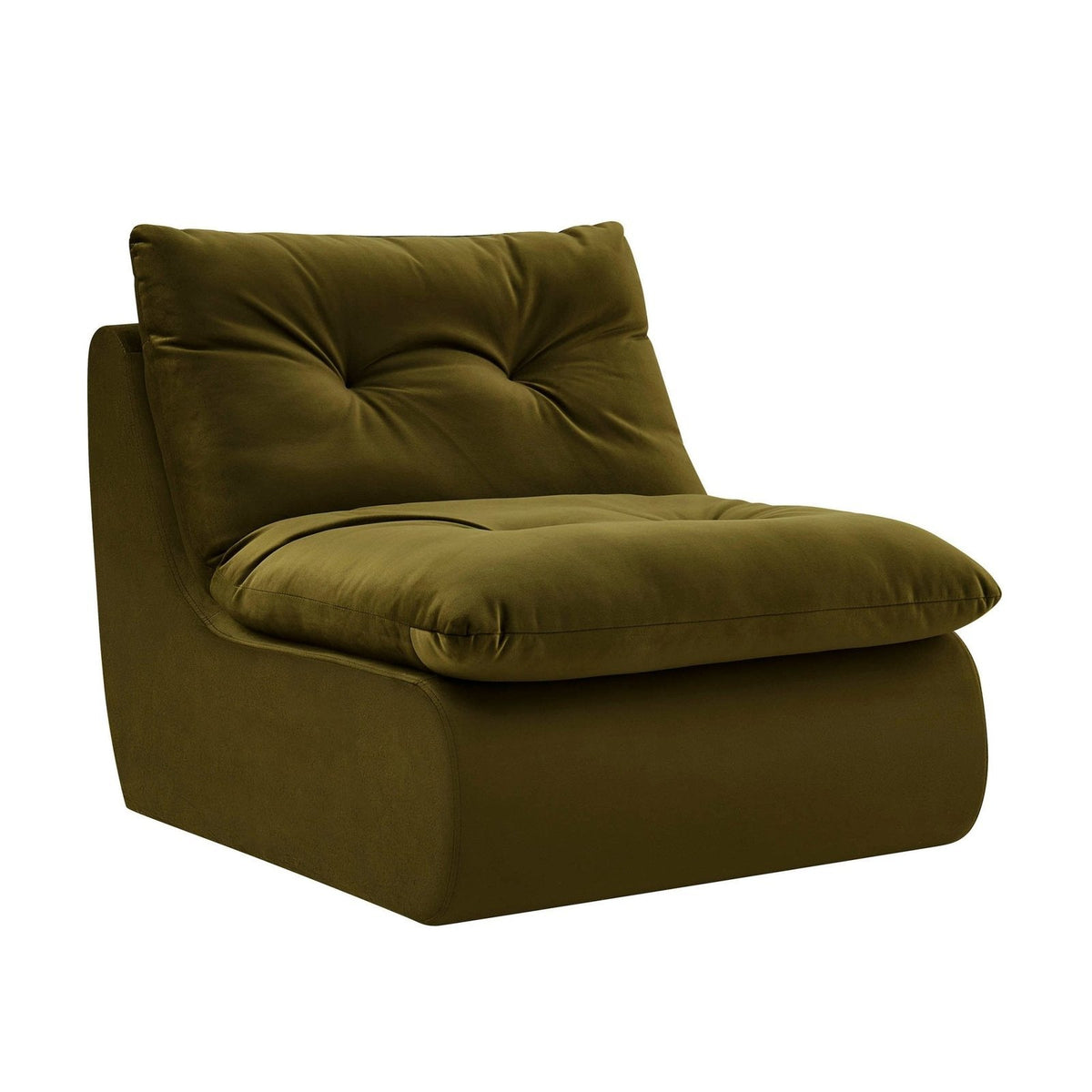 Immy Relaxed Accent Chair - Rich Green – Black & Feather