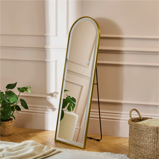 Ingham 145x45cm LED Arch Mirror - Gold – Laura Ashley UK