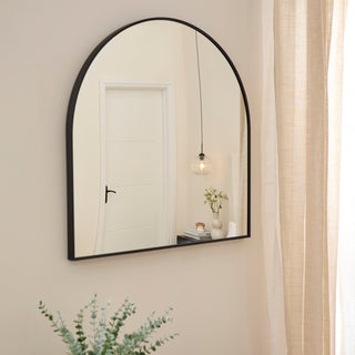 Ingham 70x70cm Metal Arch Mirror - Black – Laura Ashley