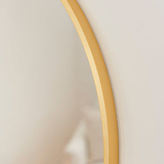Ingham 70x70cm Metal Laura Ashley Arch Mirror - Gold