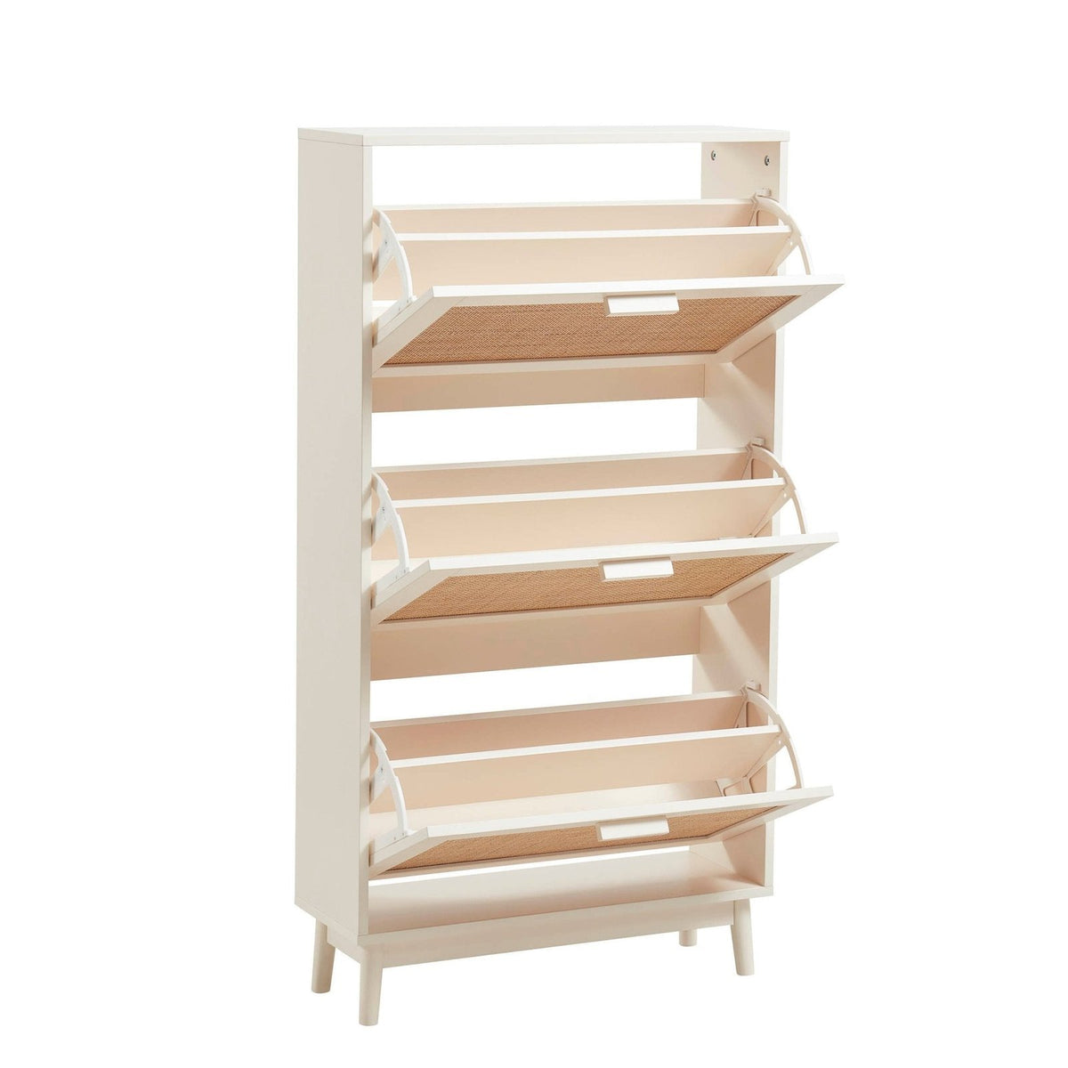 Isla Shoe Cabinet - Cream – Feather & Black