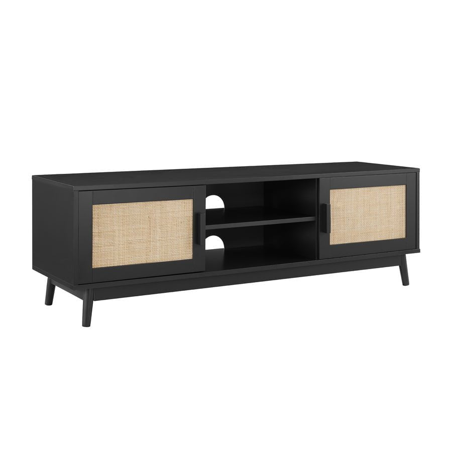 Isla TV Unit for TVs up to 60"- Black – Black & Feather