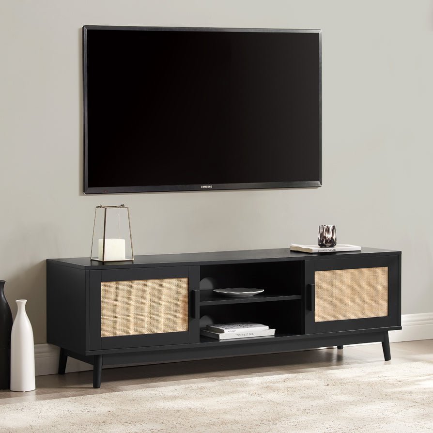 Isla TV Unit for TVs up to 60"- Black – Black & Feather