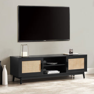 Isla TV Unit for TVs up to 60"- Black – Black & Feather