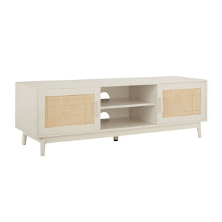 Isla TV Unit for TVs up to 60"- Stone – Feather & Black