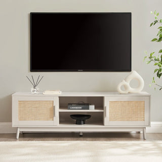 Isla TV Unit for TVs up to 60"- Stone – Feather & Black