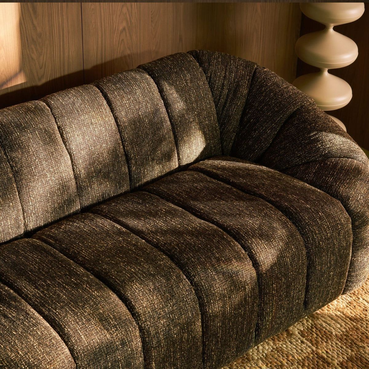Ivy 3 Seater Sofa | Speckled Espresso Boucle – Laura Ashley UK