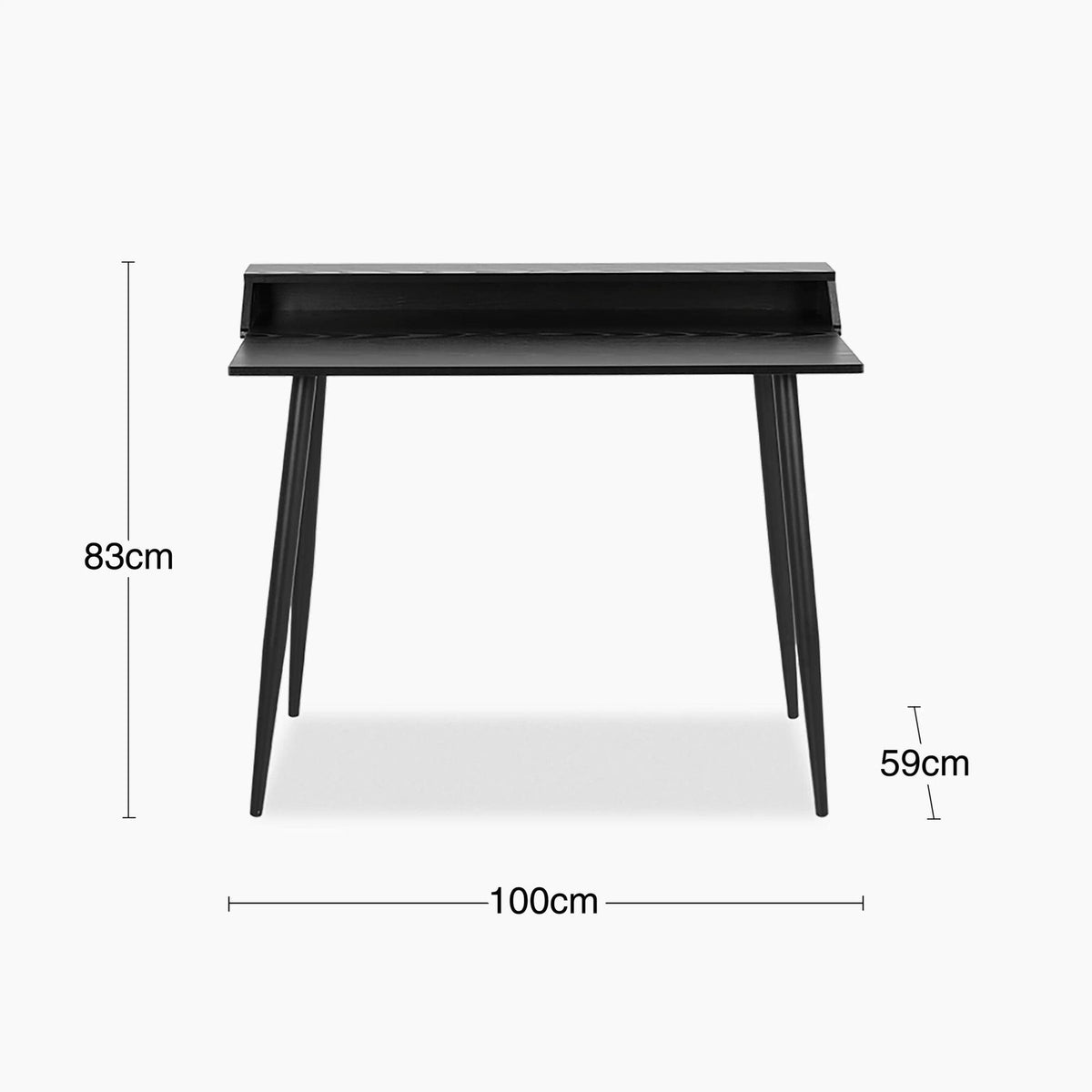 Joe Wooden Laura Ashley UK Desk | Black