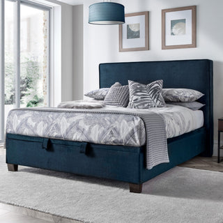 Juniper - Ottoman LauraAshley Bed, Vougue Deep Ocean