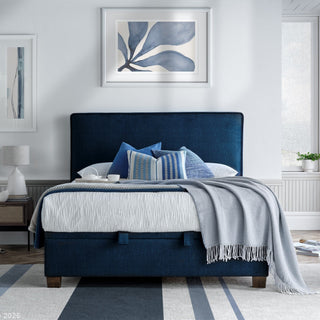 Juniper - Ottoman LauraAshley Bed, Vougue Deep Ocean