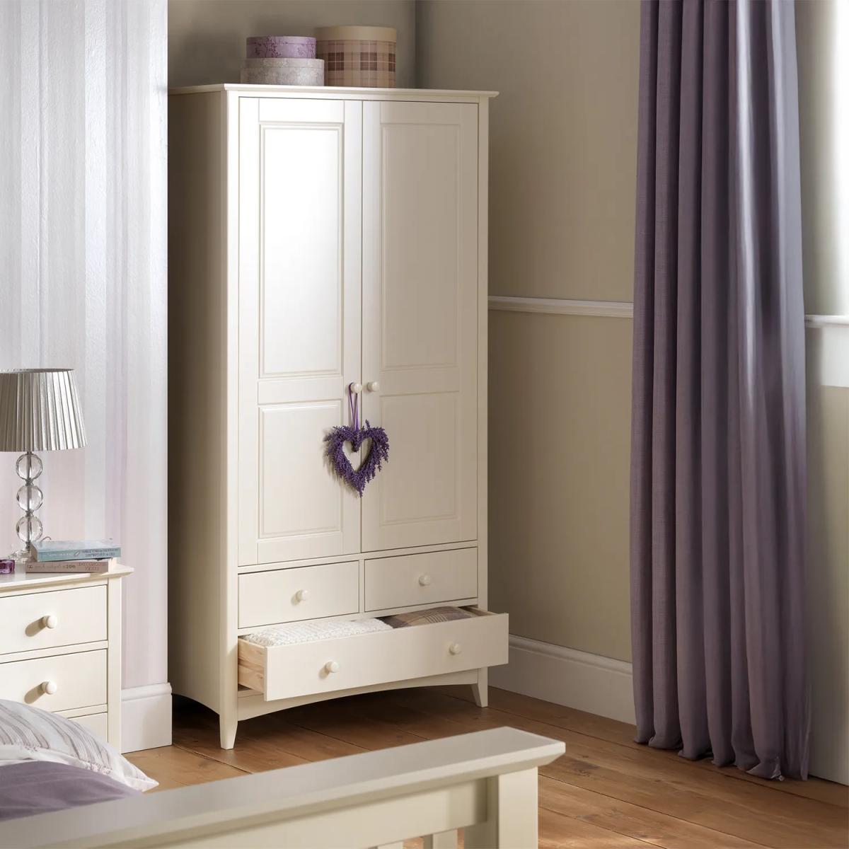Kameo Stone White 2 Door Gents Wardrobe – Laura & Ashley