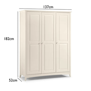 Kameo Stone White Laura Ashley 3 Door Wardrobe