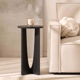 Lana Round Side Table - Black – Feather & Black