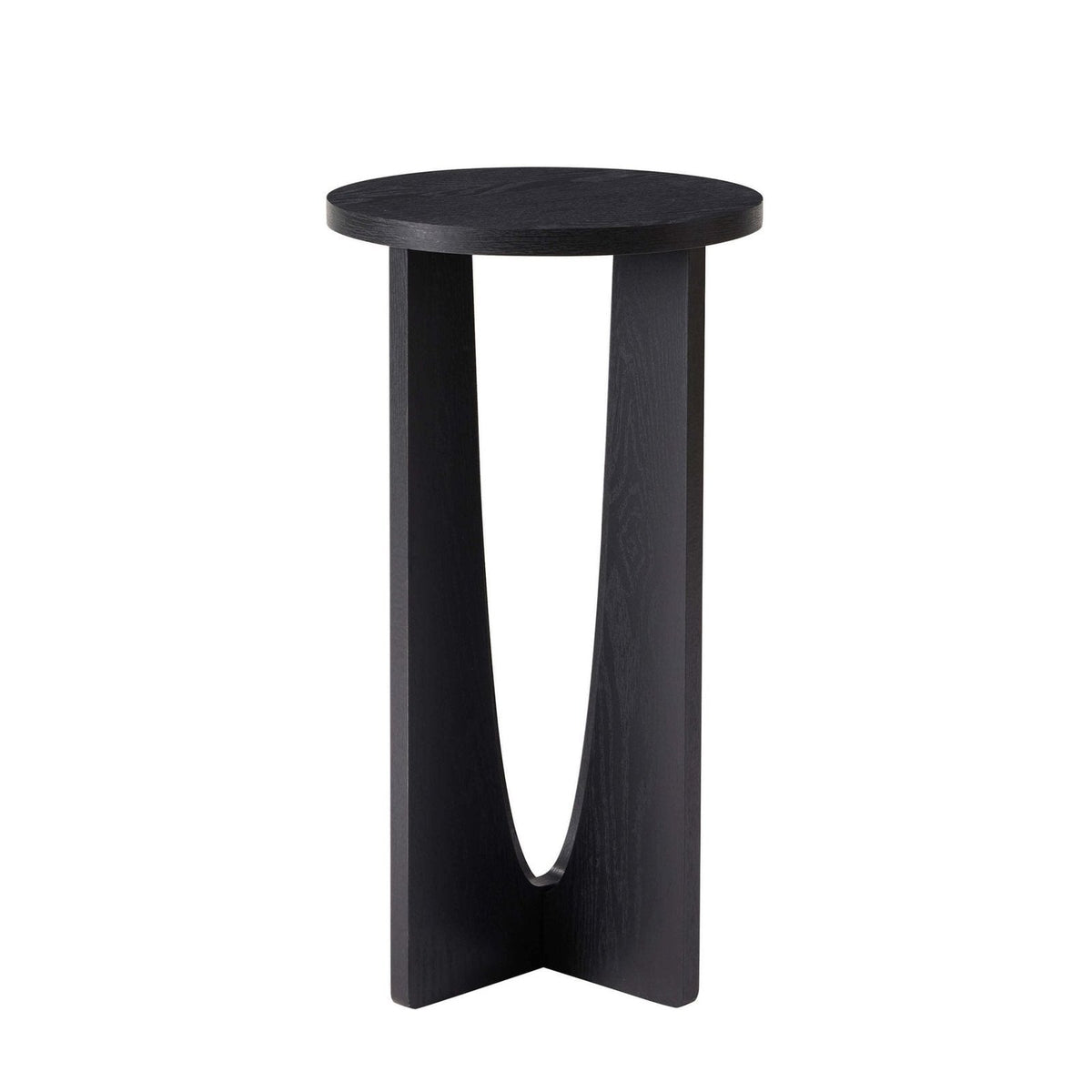 Lana Round Side Table - Black – Feather & Black