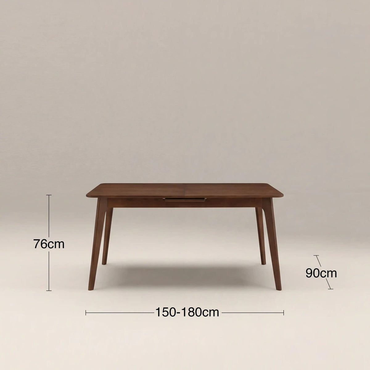 Landon 4-6 Seat Rectangle Wooden Laura Ashley Extendable Dining Table | Walnut