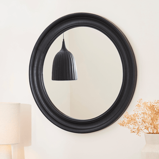 Langton 75cm Wooden Mirror - Black – Laura Ashley UK