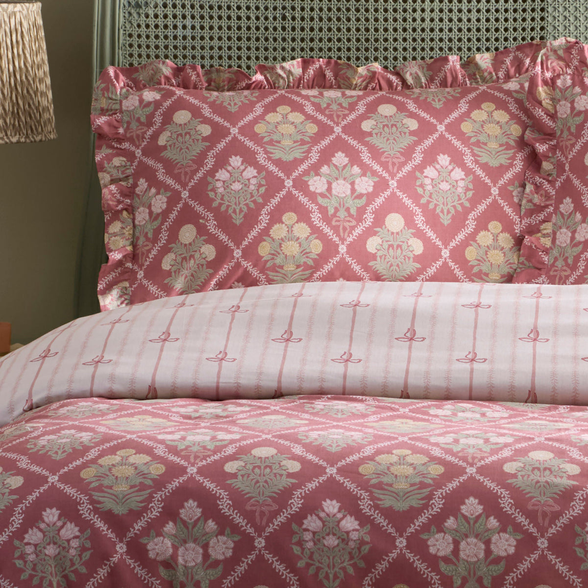Laura Ashley Appletree Aurelia Duvet Cover Set -  Pink