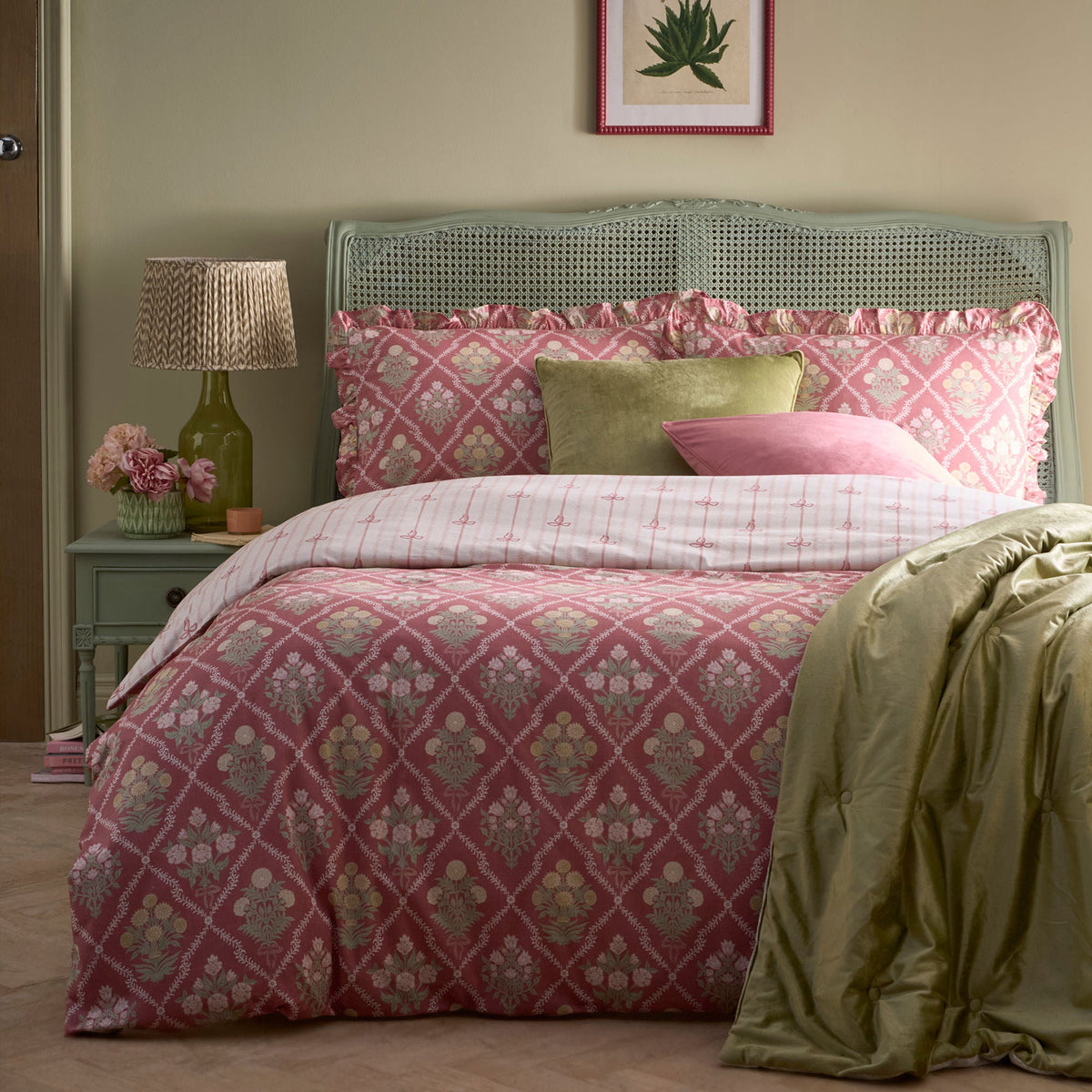 Laura Ashley Appletree Aurelia Duvet Cover Set -  Pink