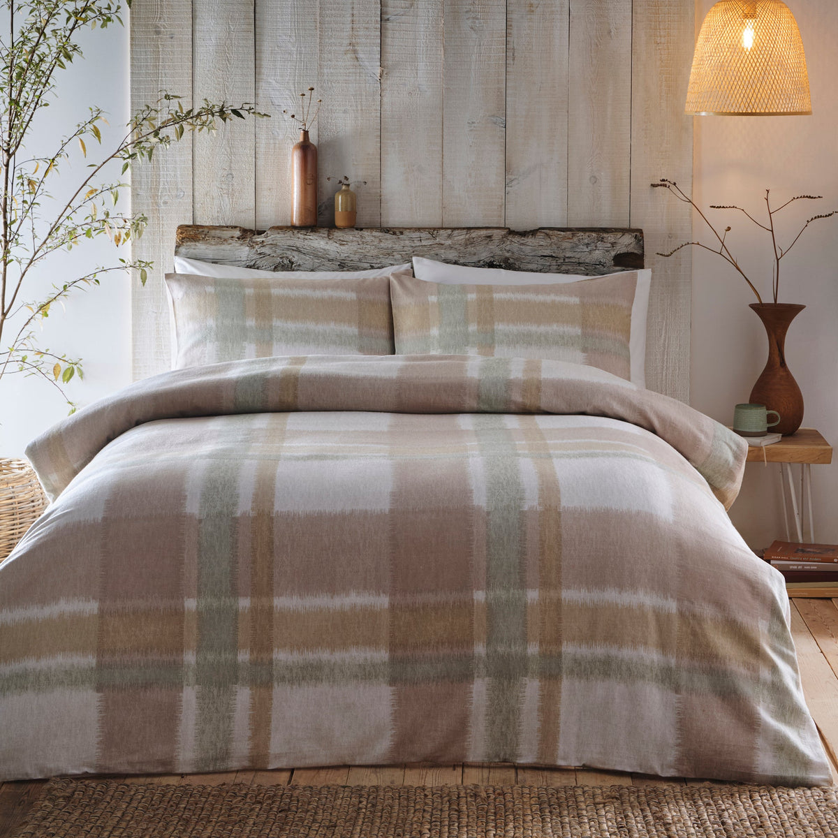 Laura Ashley Appletree Hygge Verbier Duvet Cover Set - Natural