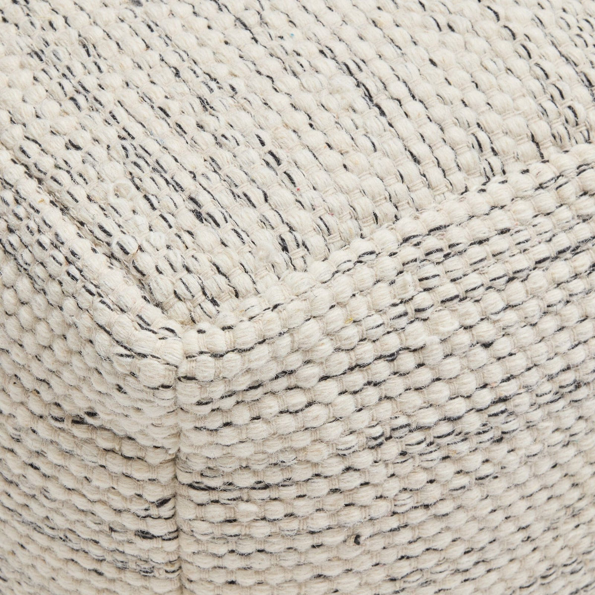 Laura Ashley Atcham Wool &amp; Cotton Ottoman Stool - Clay Marl