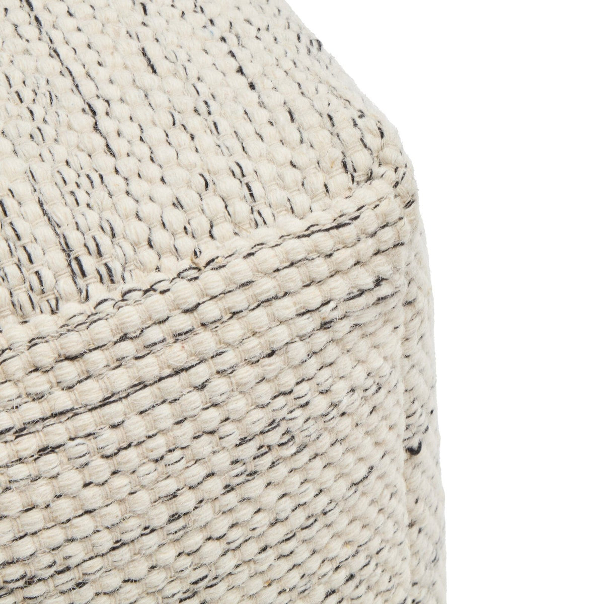 Laura Ashley Atcham Wool &amp; Cotton Ottoman Stool - Clay Marl