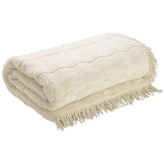 Laura Ashley Candlewick Bedspread Geneva - Natural