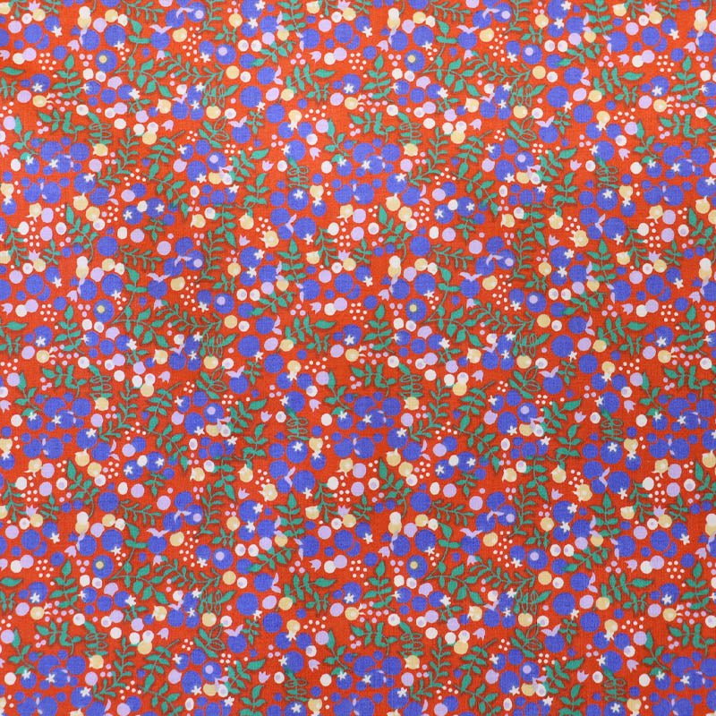 Laura Ashley Dressmaking Berries Cotton Lawn - Orange - Warwick