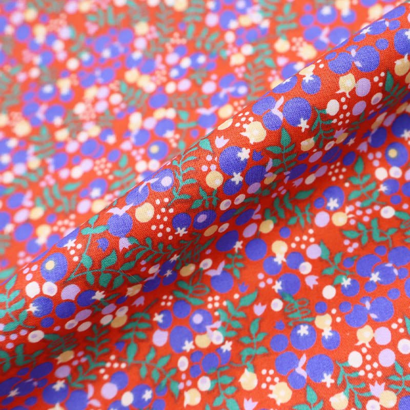 Laura Ashley Dressmaking Berries Cotton Lawn - Orange - Warwick