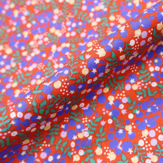 Laura Ashley Dressmaking Berries Cotton Lawn - Orange - Warwick