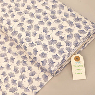 Laura Ashley Dressmaking COTTON LAWN - Falling Ginkgo - WHITE