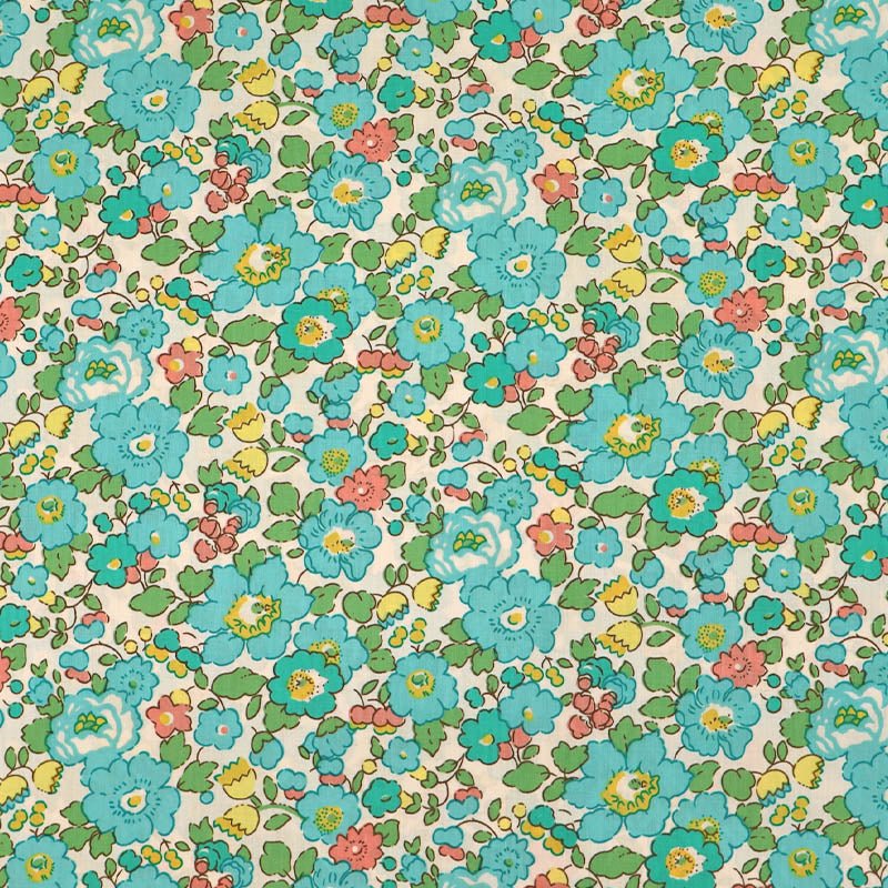 Laura Ashley Dressmaking Floral Cotton Lawn - Petal - Green