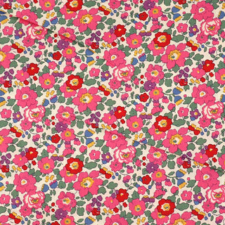Laura Ashley Dressmaking Floral Cotton Lawn - Petal - Pink and Red