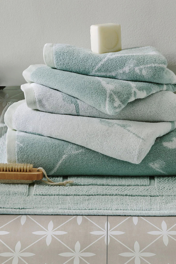 Laura Ashley Duck Egg Pussy Willow Towel