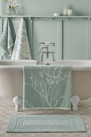Laura Ashley Duck Egg Pussy Willow Towel