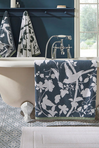 Laura Ashley Dusky Seaspray Oriental Garden Towels