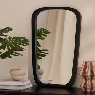 Laura Ashley Farleigh Small Black Wooden Mirror