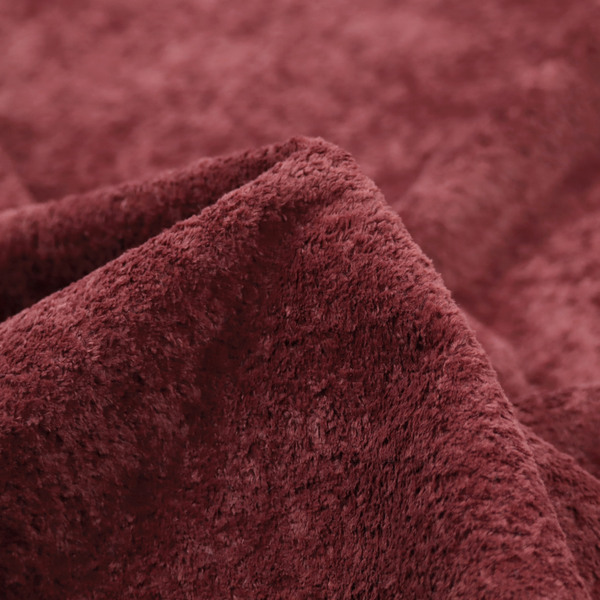 Laura Ashley Ghost Faux Fur Material Wine Red Colour Fabric CTR-3051